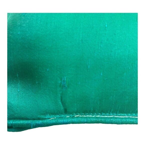 Vintage Hand Made Throw Pillow Crochet Granny Square Boho Decor Green Roseanne - Picture 5 of 8